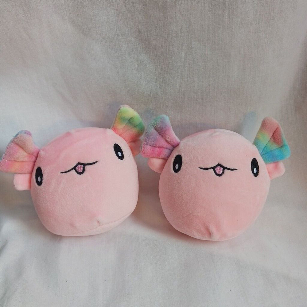 Axolotl Squish Plush Mini Toys Pink Pair